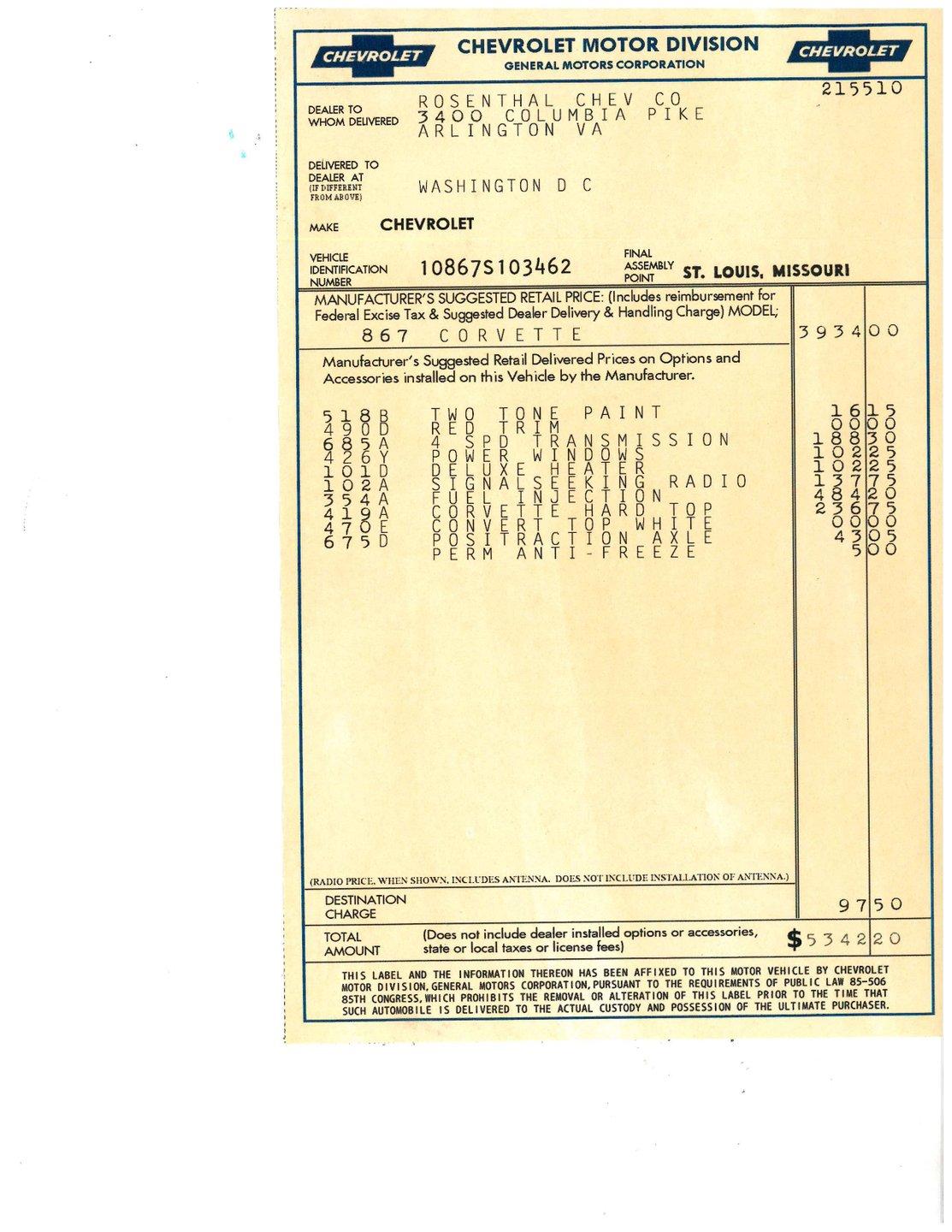 1961 Chevrolet Corvette 4