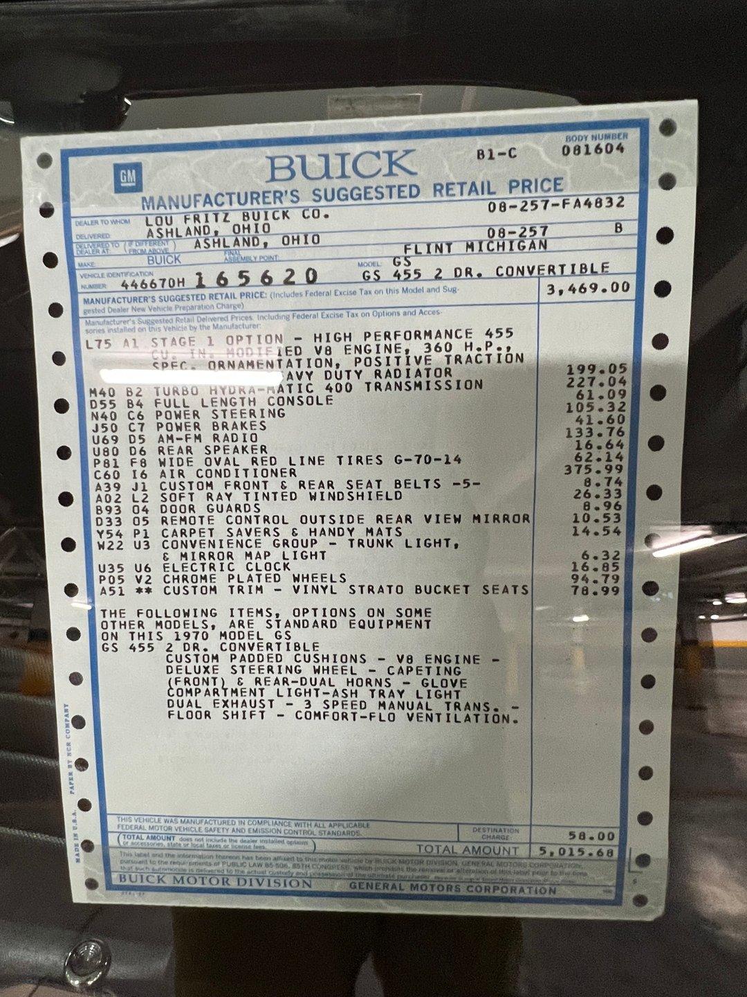 1970 Buick GS 198